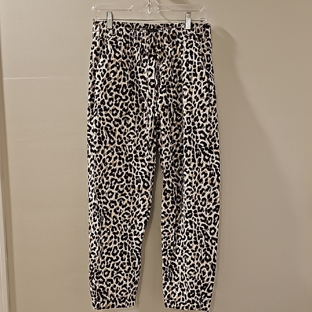 Leopard Print Jogger Pants